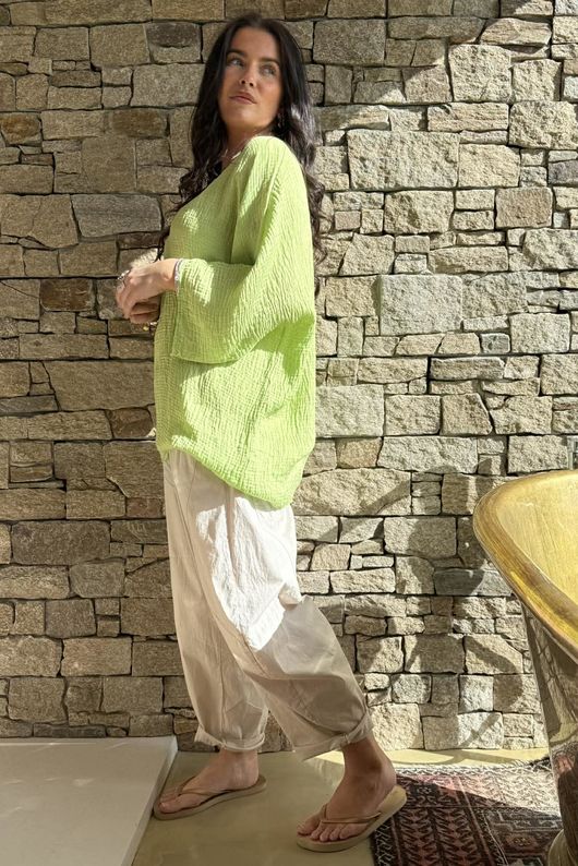 Cova Santa Relaxed Top Twist of Lime /6=